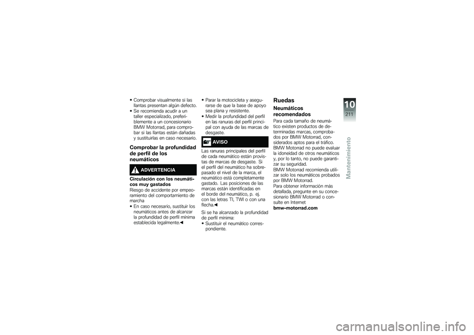BMW MOTORRAD F 750 GS 2018  Manual de instrucciones (in Spanish) �9��
��	����	 ����
���
���� �� ���������� ��	������� ���\b�-� ��������
�,� �	����
����� ���
���	 � �
�������	 ���������� ���