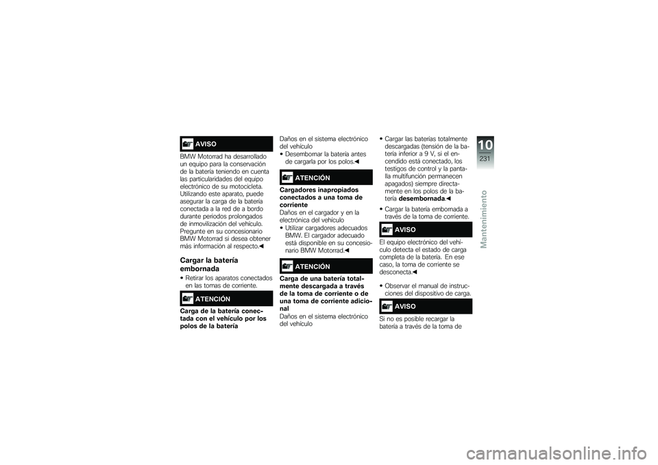BMW MOTORRAD F 750 GS 2018  Manual de instrucciones (in Spanish) �\f�"���9
��� �����	�	�� �� �����	�	�������
� ��\f�
��� ���	� �� ������	�����&��� �� �����	�� �������� �� ��
������� ���	���