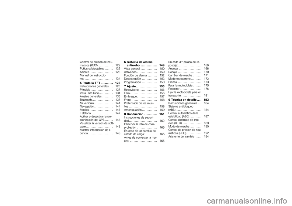 BMW MOTORRAD F 750 GS 2018  Manual de instrucciones (in Spanish) �9����	�� �� ��	����&� �� ���
��
�#����� �B�=�!�9�C � � � � � � � � � � � � � �/�:�:��
�E�� ������������� � � � � � � � �/�:�:�+������ �