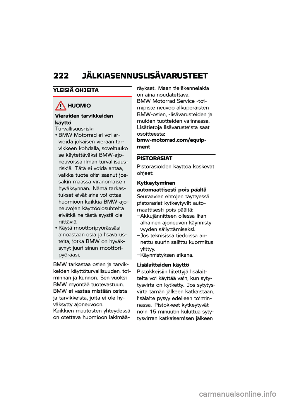 BMW MOTORRAD F 750 GS 2020  Käsikirja (in Finnish) ��� ������
���\f�\f�
������\b�
��
�����
������� �������

������
���������# ������\b�\b�����#�\b��	���
����\f�
�
�
������������