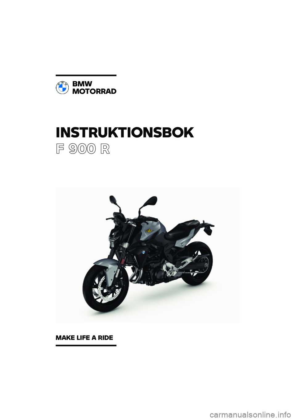 BMW MOTORRAD F 900 R 2021  Instruktionsbok (in Swedish) 