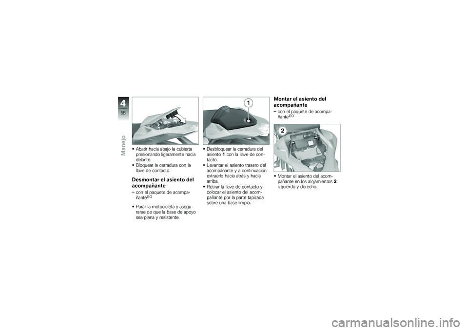 BMW MOTORRAD HP 4 2013  Manual de instrucciones (in Spanish) �+�����	 ����� ����(� �� ��
����	����	��������� ���\b��	��
���� �������������
����\f�
���	 �� ���	�	���
�	� ��� ������� �� �