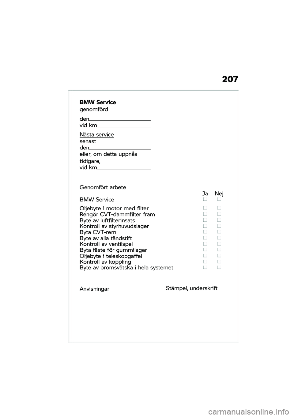 BMW MOTORRAD C 400 GT 2020  Instruktionsbok (in Swedish) ��	�@
��� ����1�\b�(�
����\f�����

�
�����
 ��
�<��
��\b �
�������
���\b�
��
��������" �\f� �
����\b ��%�%���
���
���\b���"���
 ��
�V���\f��