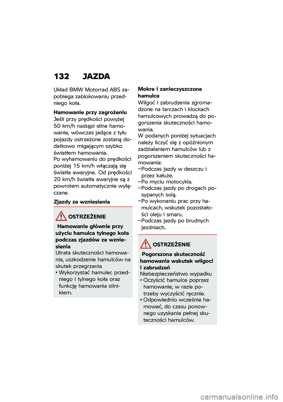 BMW MOTORRAD C 400 GT 2020  Instrukcja obsługi (in Polish) �\f�I� ����4�
�?����
 ��� ��������
 �>��1 ���$���&���� ���&��������� �����
�$����� �����!
�]��*�\f�+����& �4��3�2 �3����\f�N�&���
�*���
