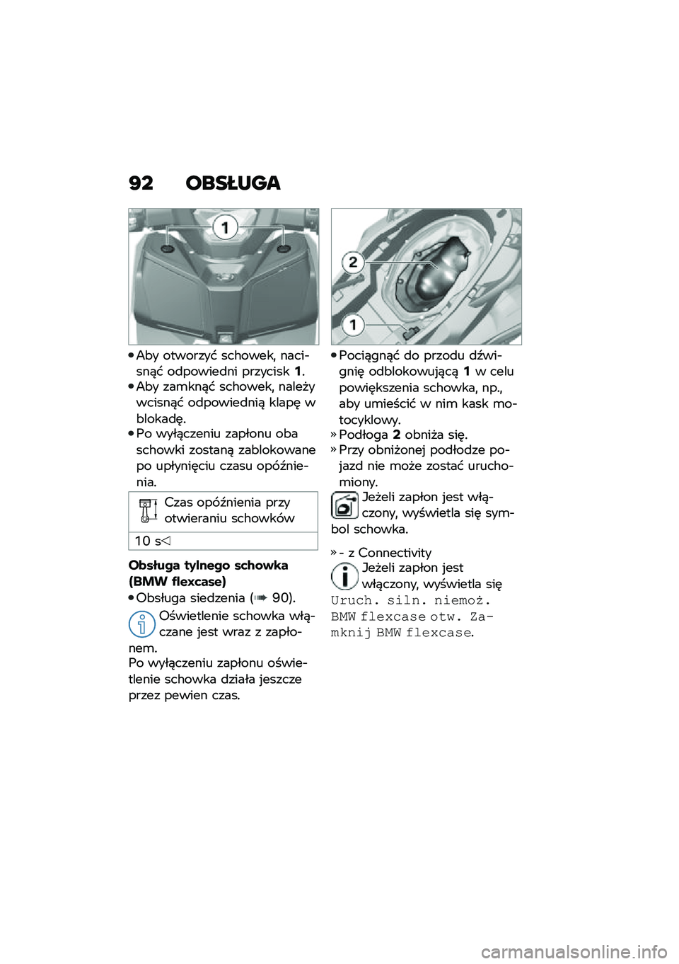 BMW MOTORRAD C 400 X 2021  Instrukcja obsługi (in Polish) �G� ����M�N��
�>�&� �������� ���#�����
 �����$���)� ��
������
�� ���������6�!�>�&� ���\b���)� ���#�����
 ������������)� ��
����