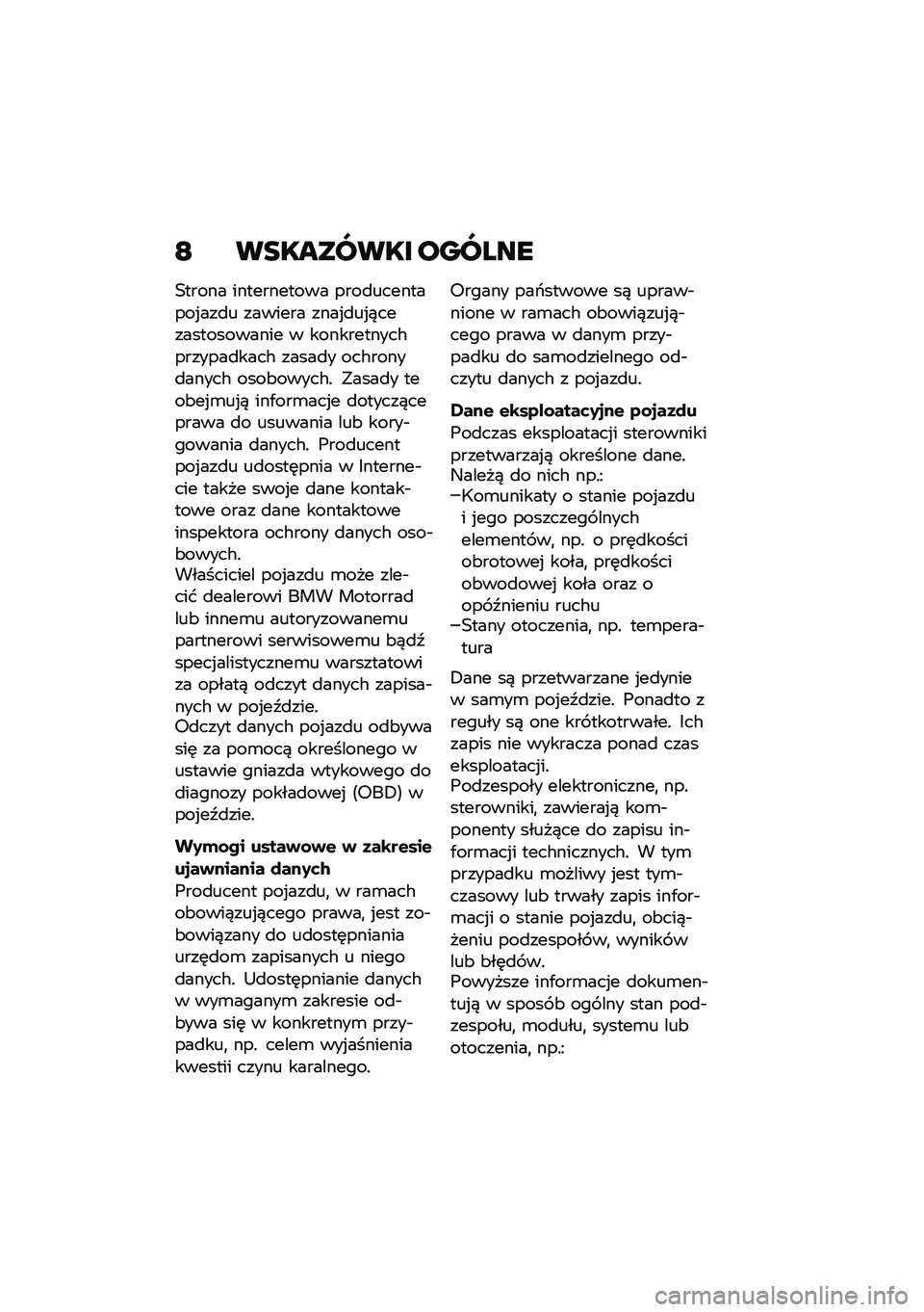 BMW MOTORRAD CE 04 2021  Instrukcja obsługi (in Polish) �D ��������� ������
�3����� ����������� ����
���������%���
� ������� ����%�
��%�)�������������� � �����������#�����