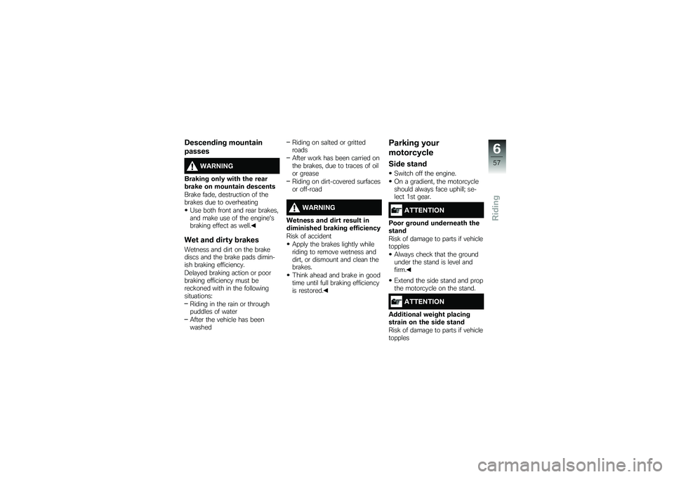 BMW MOTORRAD G 310 GS 2018  Riders Manual (in English) �7��������� ���
��\b���
�&�����
����6�.�6�
�	���2��� ����4 �"��\b� �\b�� �����\f���2� �� ���
��\b��� �������\b�
��\b�	�!� ��	���" ����