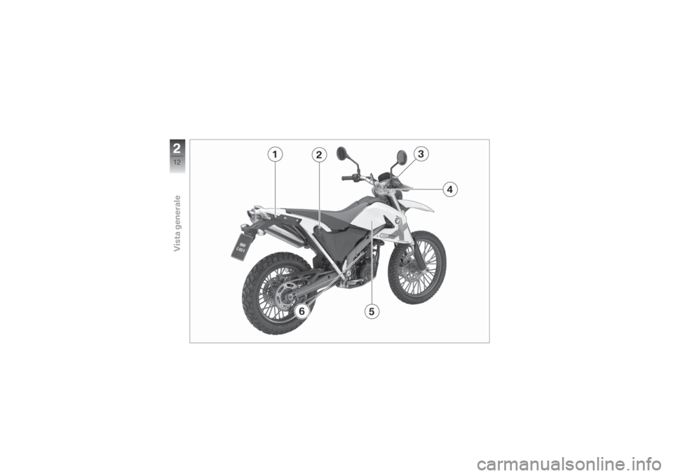 BMW MOTORRAD G 650 XCHALLENGE 2007  Libretto di uso e manutenzione (in Italian) 212zVista generale 