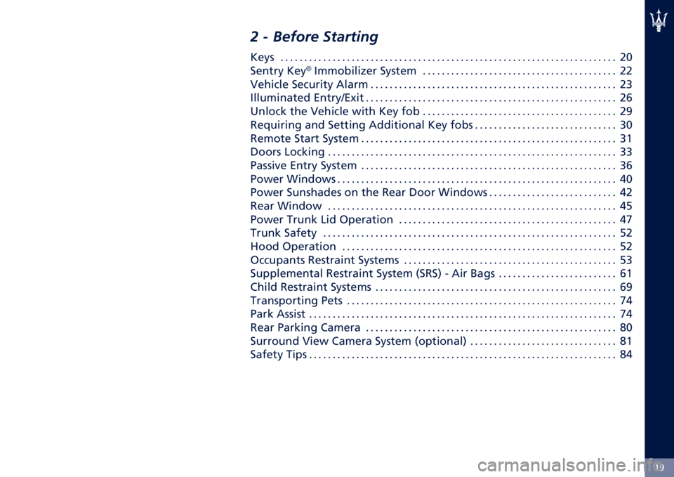 MASERATI QUATTROPORTE 2020  Owners Manual �>�=
�) � ������ �*�������"
�4��� � � � � � � � � � � � � � � � � � � � � � � � � � � � � � � � � � � � � � � � � � � � � � � � � � � 