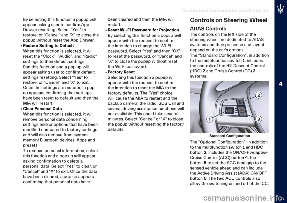 MASERATI QUATTROPORTE 2023  Owners Manual �
�H�*�3
��
���)��
�� �"�������
��� �
�� �*�������
�.� ��������	�
 ���� ���	�����	 � ����� ����
������ �����	�
 ���� �� ���	���