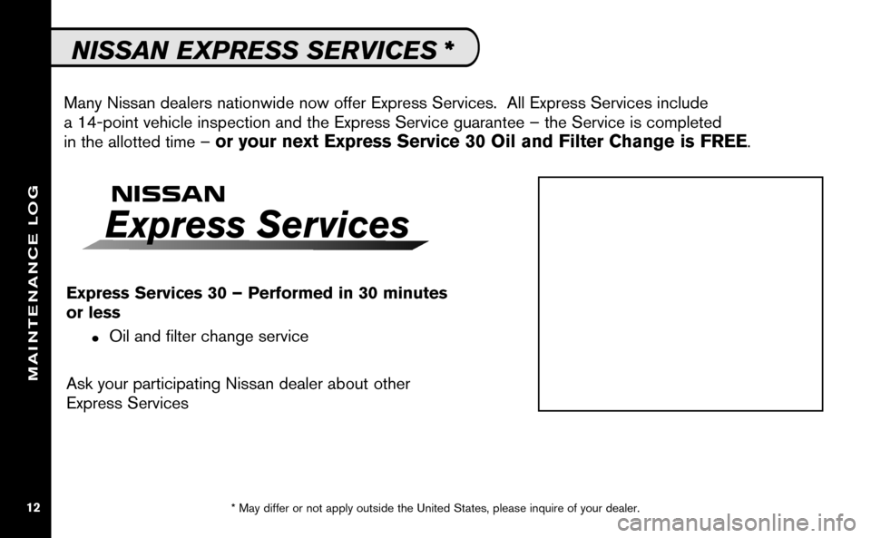 NISSAN VERSA HATCHBACK 2009 1.G Service And Maintenance Guide 
