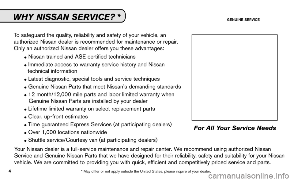 NISSAN VERSA HATCHBACK 2009 1.G Service And Maintenance Guide 