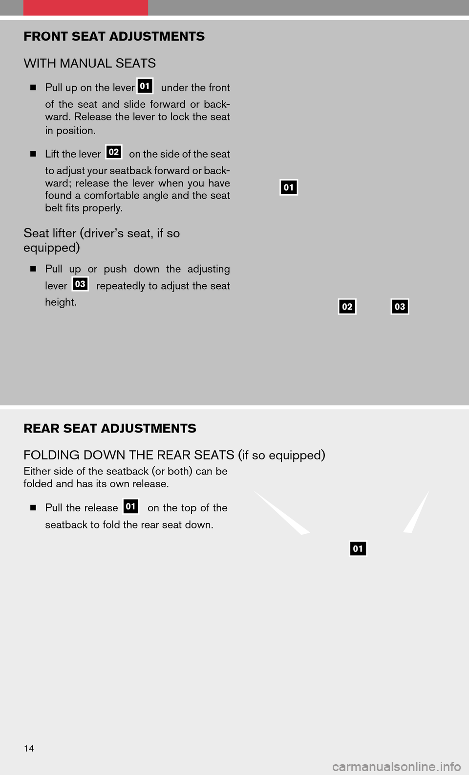 NISSAN VERSA HATCHBACK 2009 1.G Quick Reference Guide 