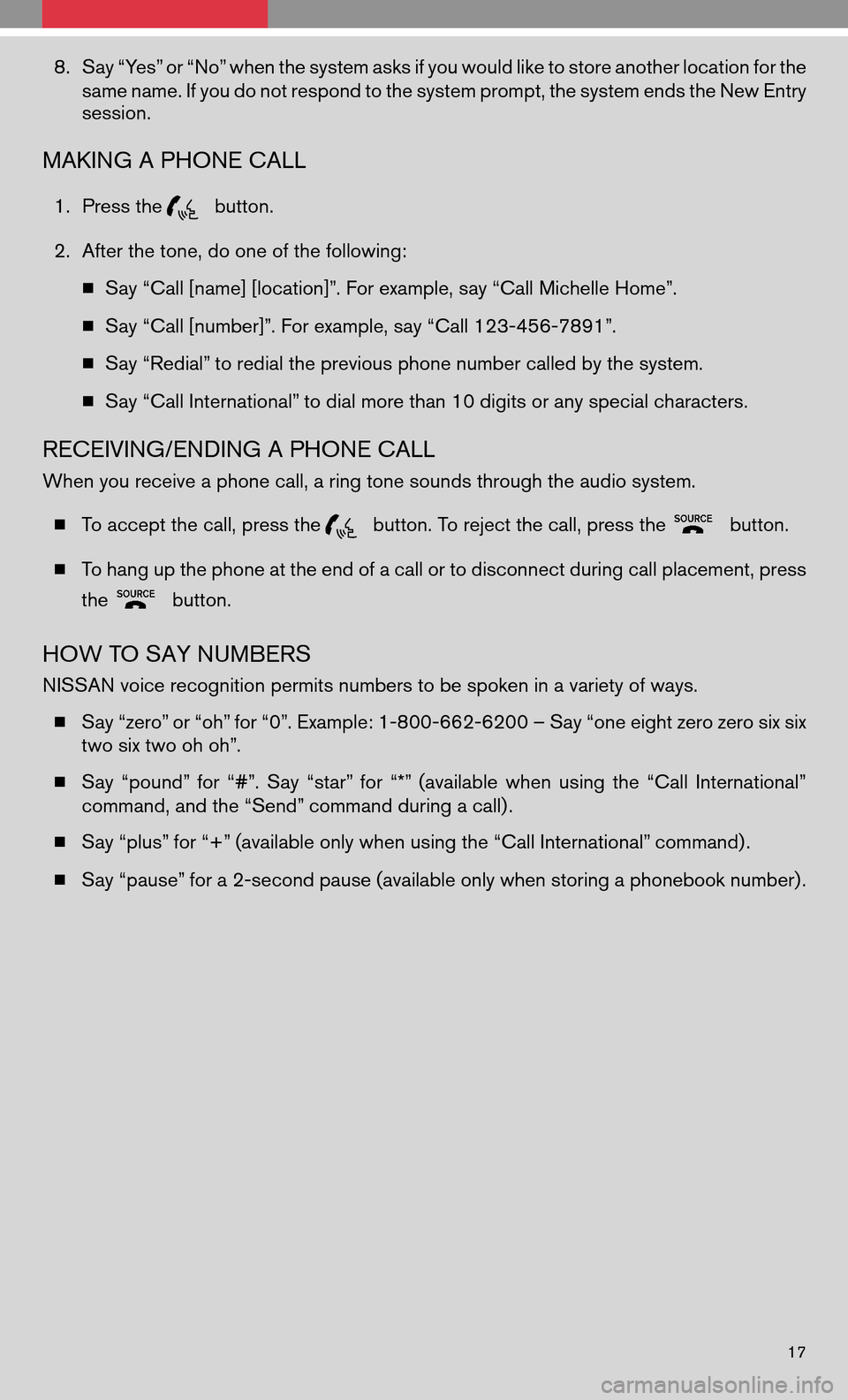 NISSAN VERSA HATCHBACK 2009 1.G Quick Reference Guide 