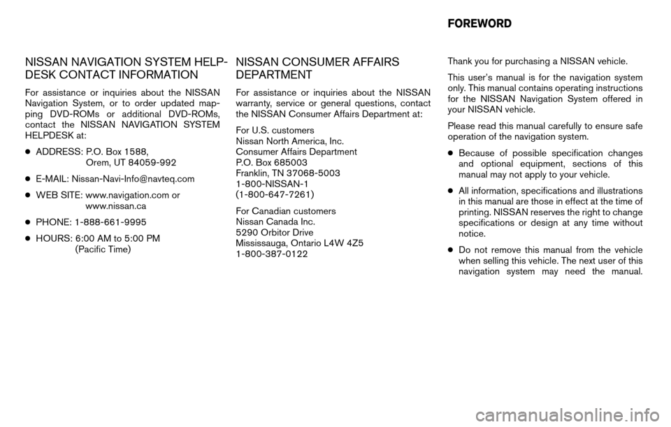 NISSAN ALTIMA HYBRID 2010 L32A / 4.G Navigation Manual 