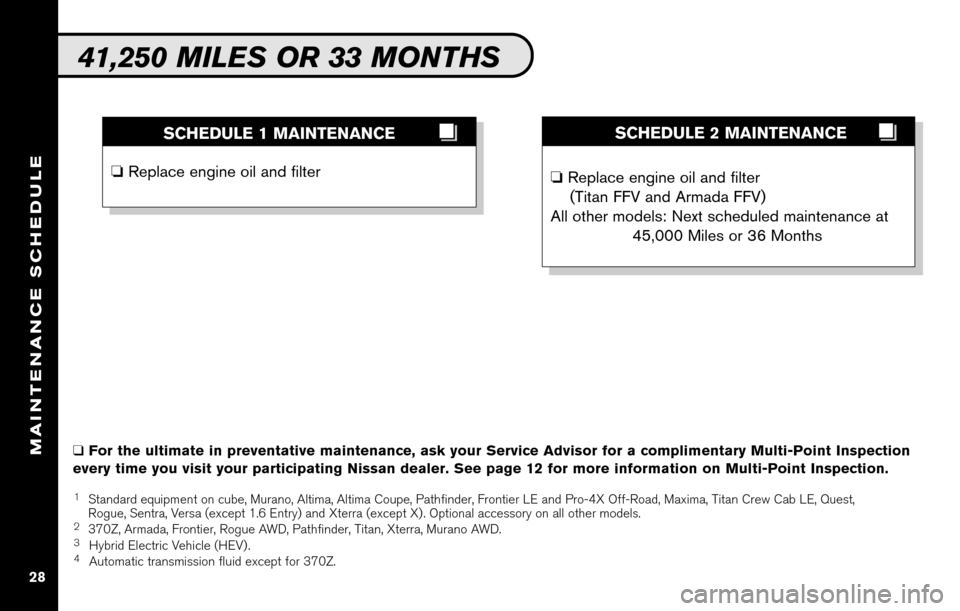 NISSAN VERSA HATCHBACK 2010 1.G Service And Maintenance Guide 
