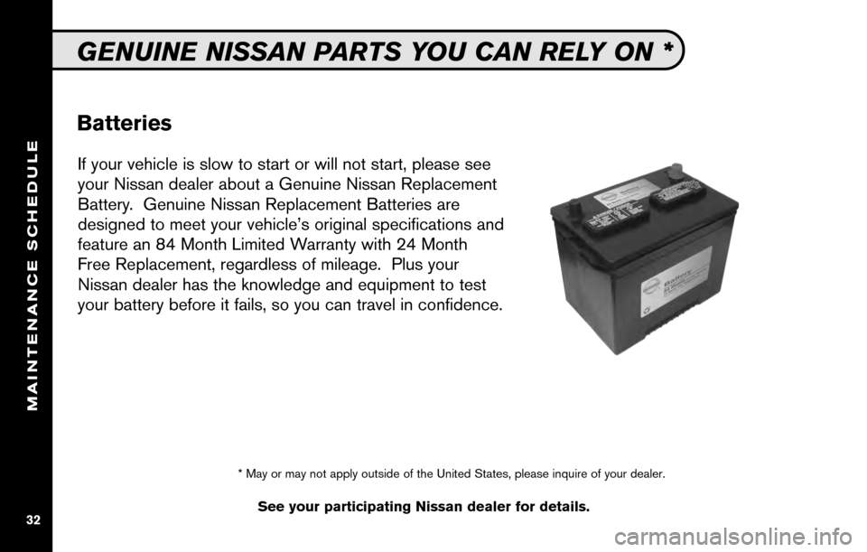 NISSAN VERSA HATCHBACK 2010 1.G Service And Maintenance Guide 