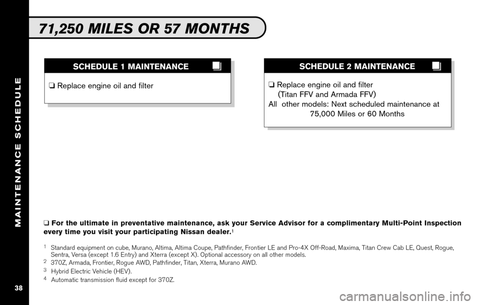 NISSAN VERSA HATCHBACK 2010 1.G Service And Maintenance Guide 