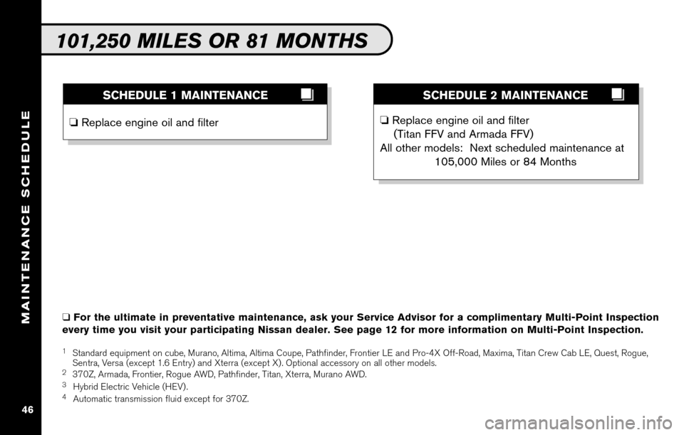 NISSAN VERSA HATCHBACK 2010 1.G Service And Maintenance Guide 