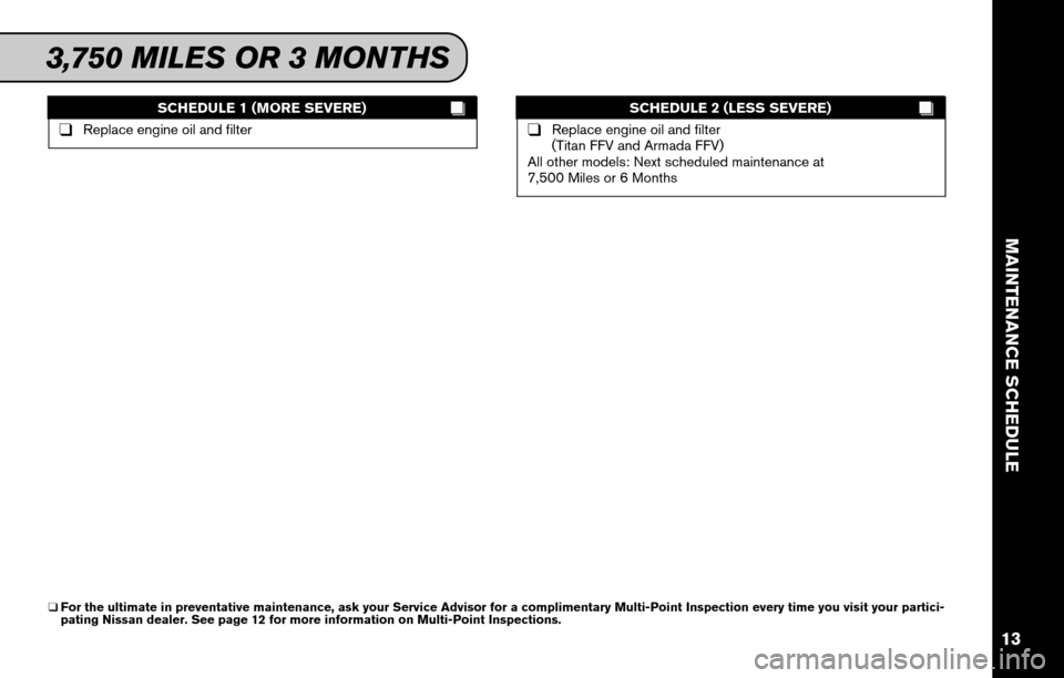 NISSAN XTERRA 2011 N50 / 2.G Service And Maintenance Guide 