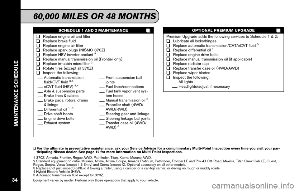 NISSAN XTERRA 2011 N50 / 2.G Service And Maintenance Guide 