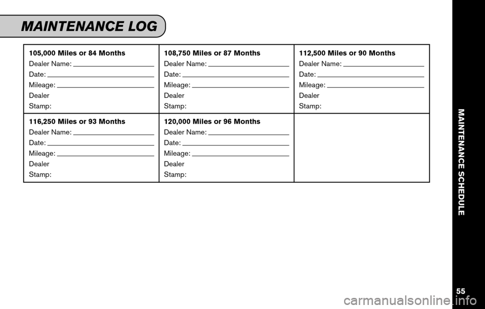 NISSAN XTERRA 2011 N50 / 2.G Service And Maintenance Guide 