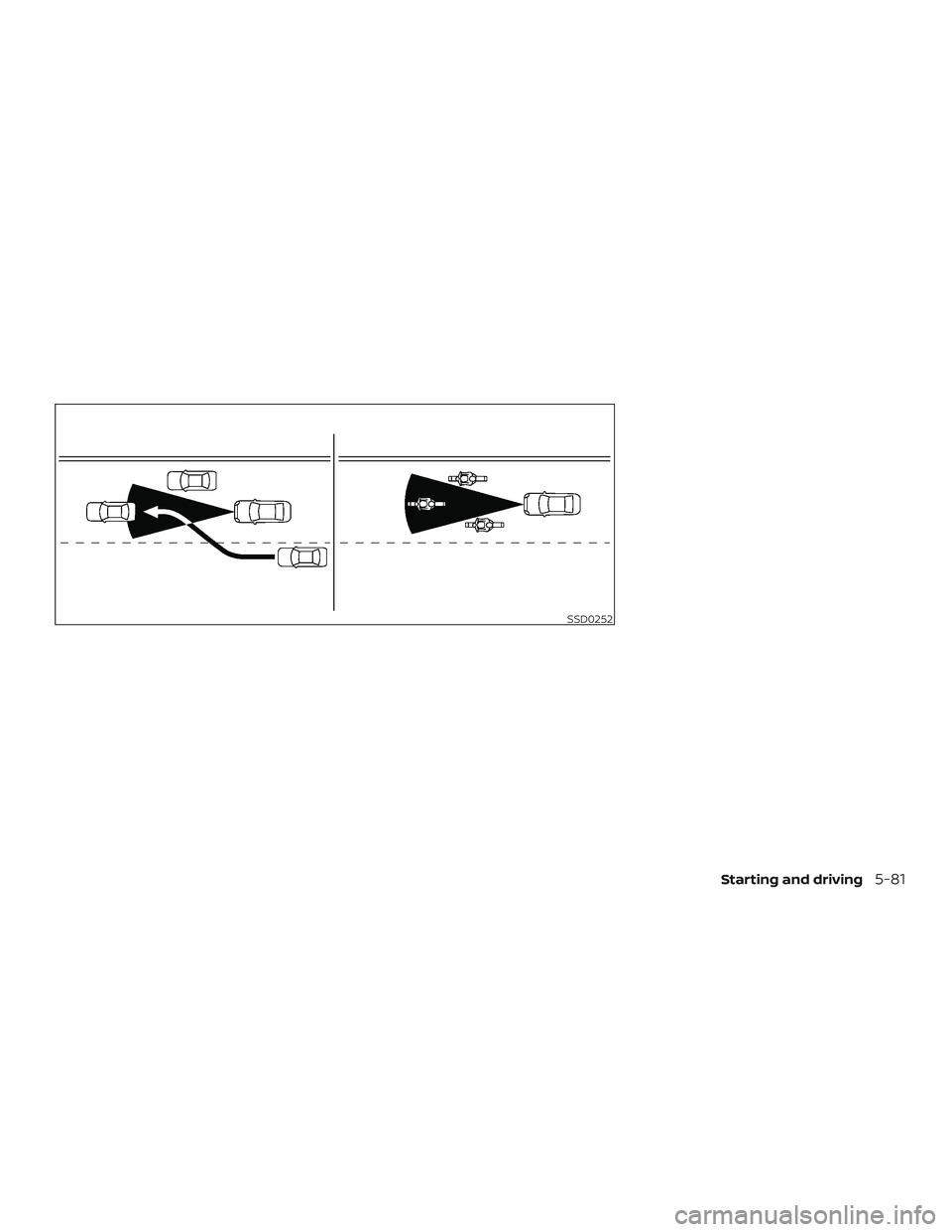 NISSAN ALTIMA 2019  Owner´s Manual SSD0252
Starting and driving5-81 