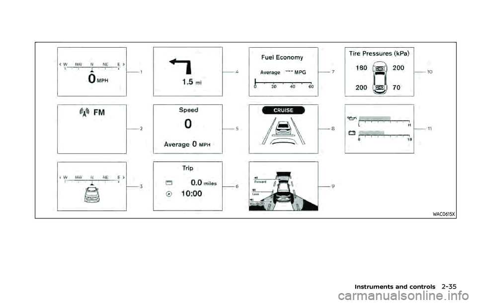 NISSAN ARMADA 2021  Owner´s Manual WAC0615X
Instruments and controls2-35 