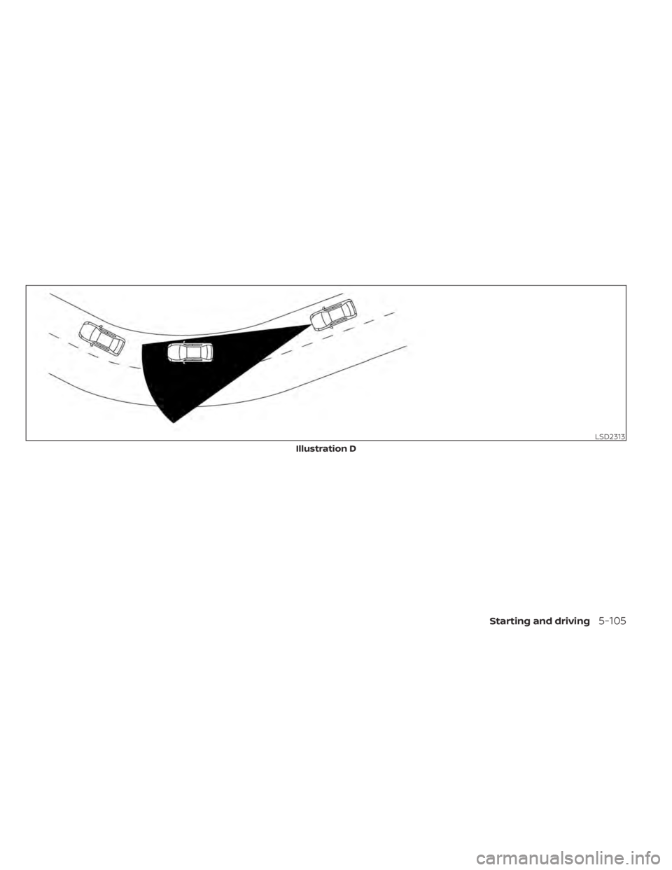 NISSAN MURANO 2021  Owner´s Manual LSD2313
Illustration D
Starting and driving5-105 