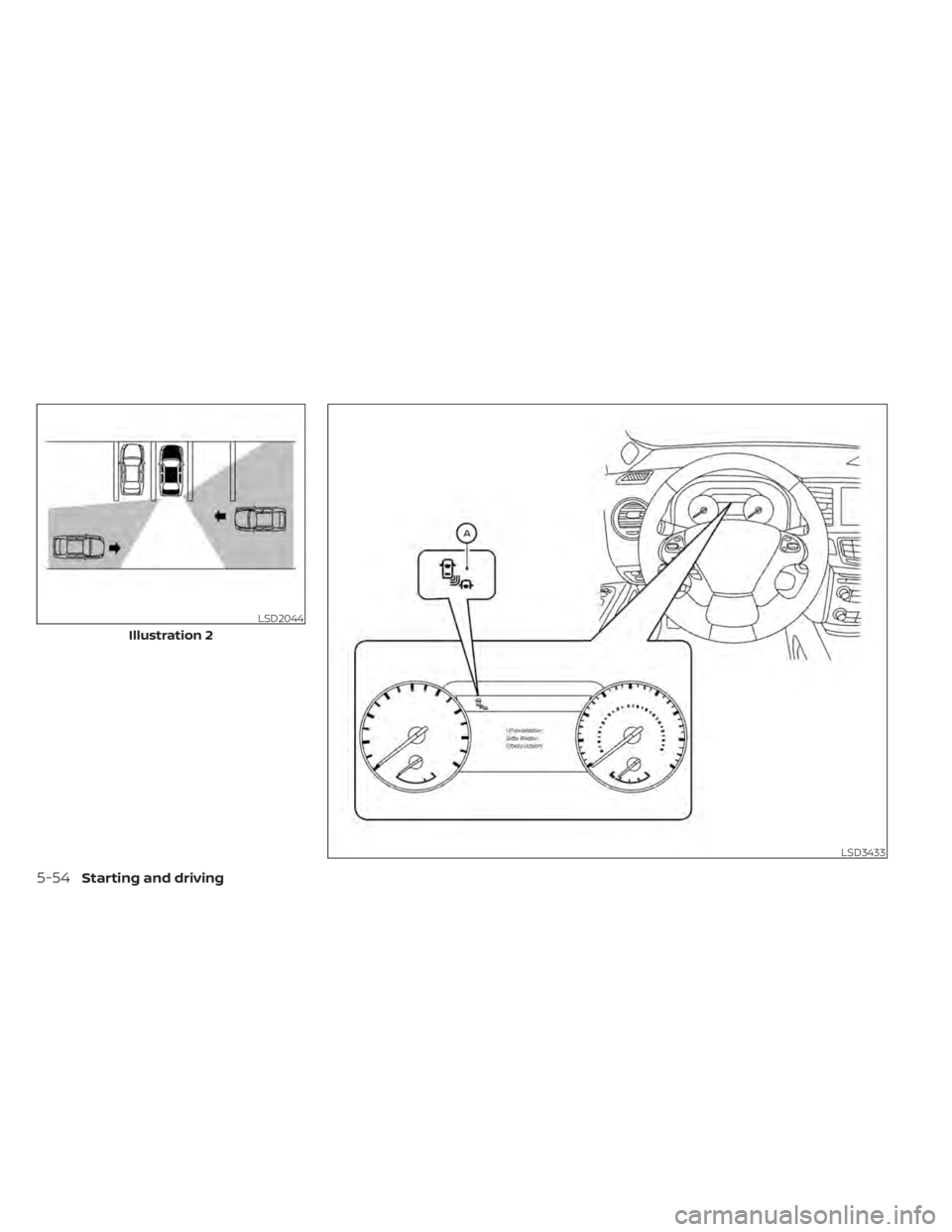 NISSAN MURANO 2020  Owner´s Manual LSD2044
Illustration 2
LSD3433
5-54Starting and driving 