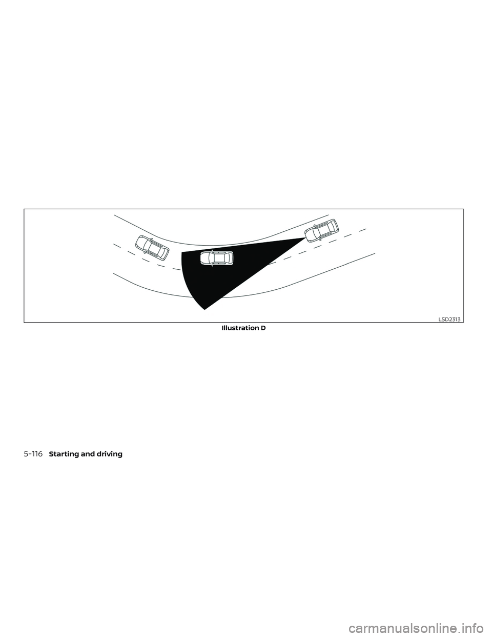 NISSAN MURANO 2019  Owner´s Manual Illustration D
LSD2313
5-116Starting and driving 