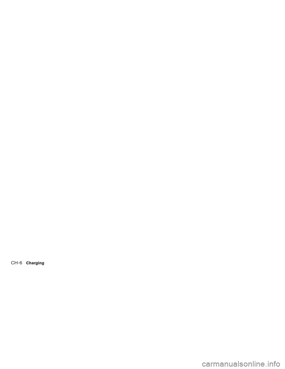 NISSAN LEAF 2017 1.G Owners Manual CH-6Charging 
