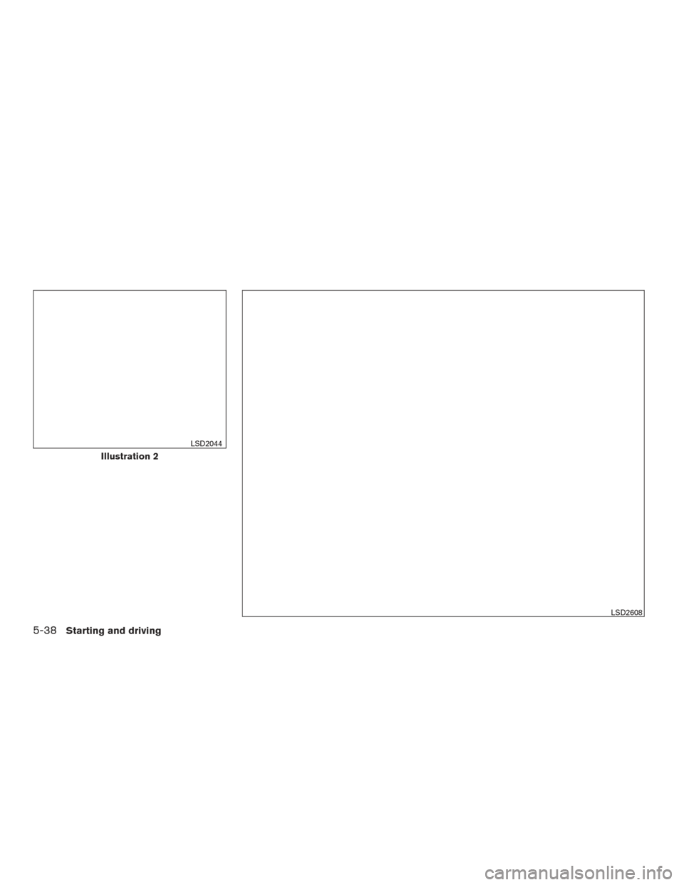 NISSAN TITAN 2017 2.G Owners Manual Illustration 2
LSD2044
LSD2608
5-38Starting and driving 