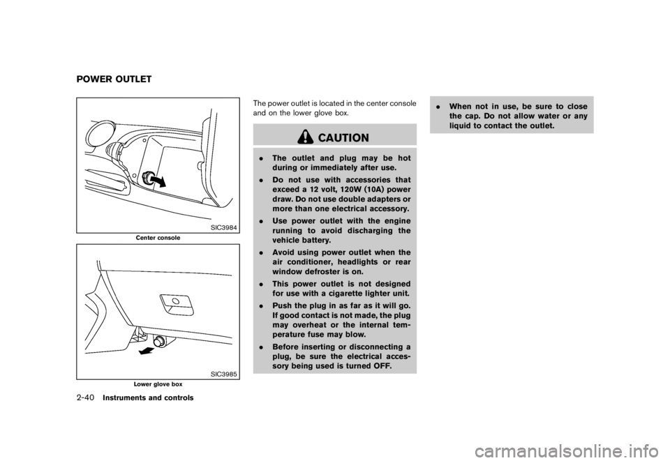 NISSAN 370Z 2012  Owners Manual 