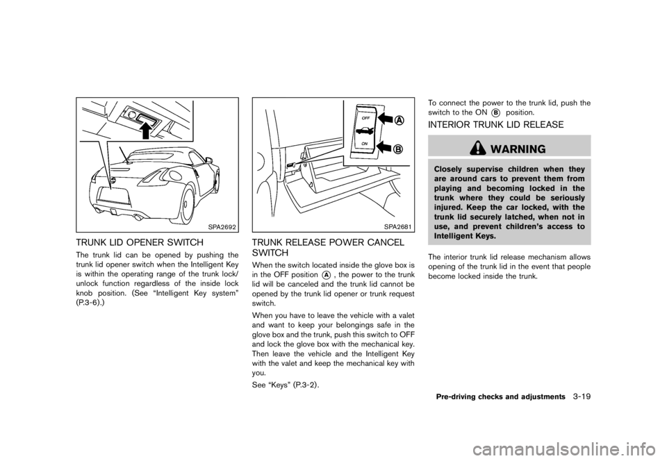 NISSAN 370Z 2012  Owners Manual 