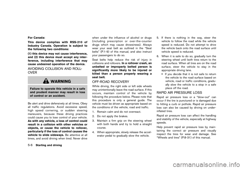 NISSAN 370Z 2012  Owners Manual 