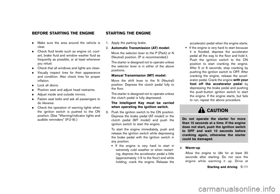NISSAN 370Z 2012  Owners Manual 