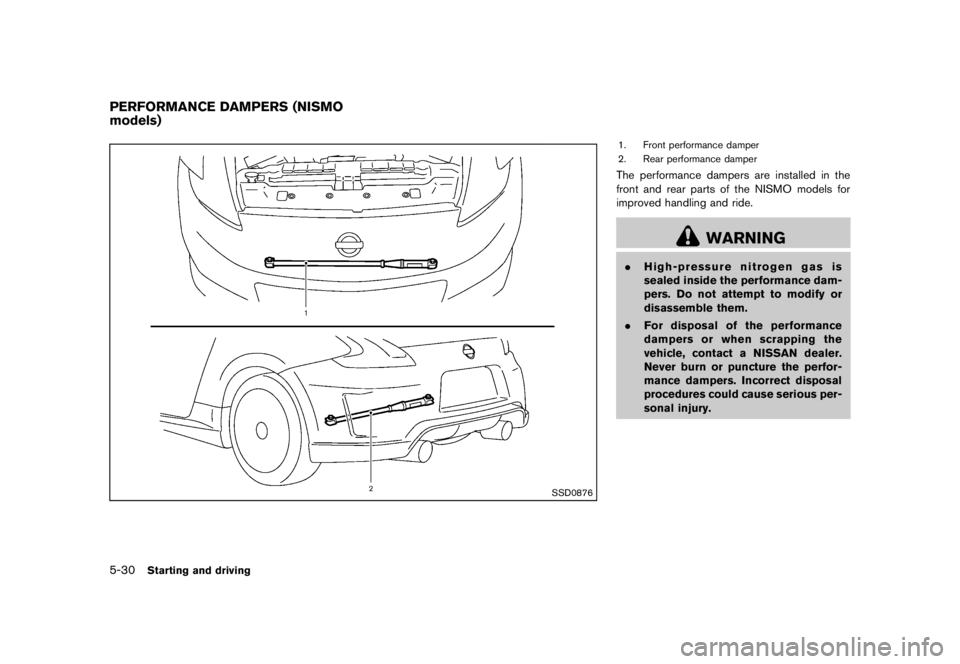 NISSAN 370Z 2012  Owners Manual 