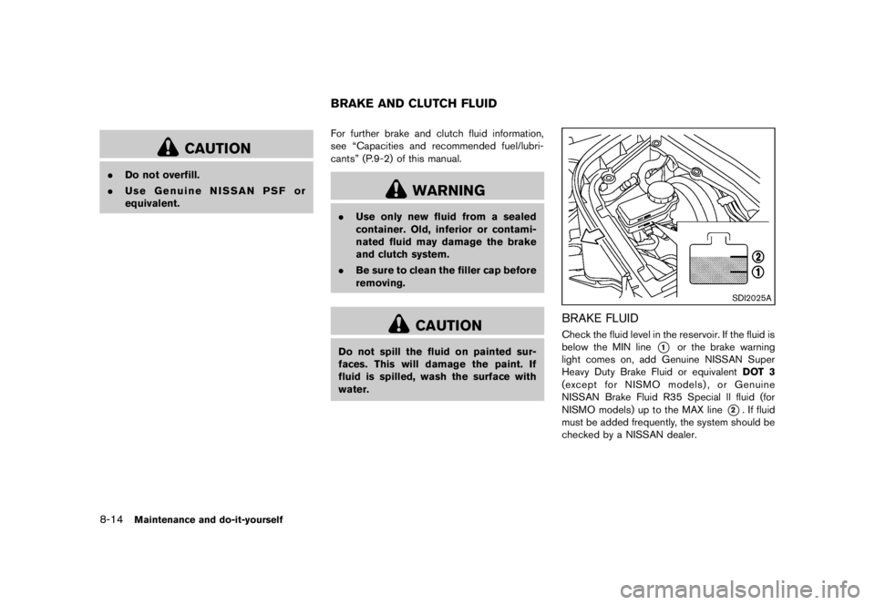 NISSAN 370Z 2012  Owners Manual 