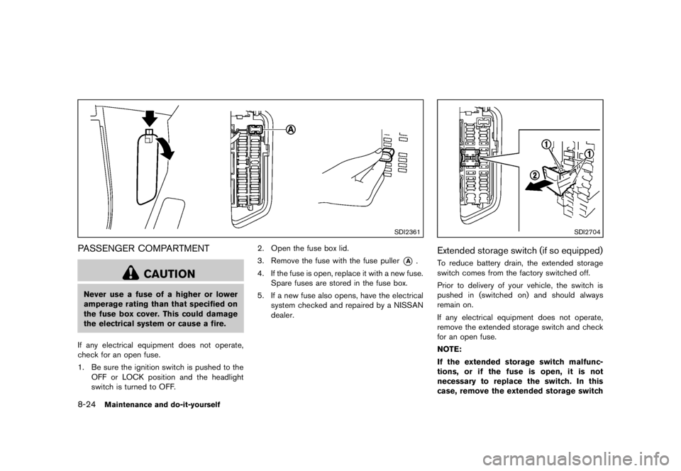 NISSAN 370Z 2012  Owners Manual 