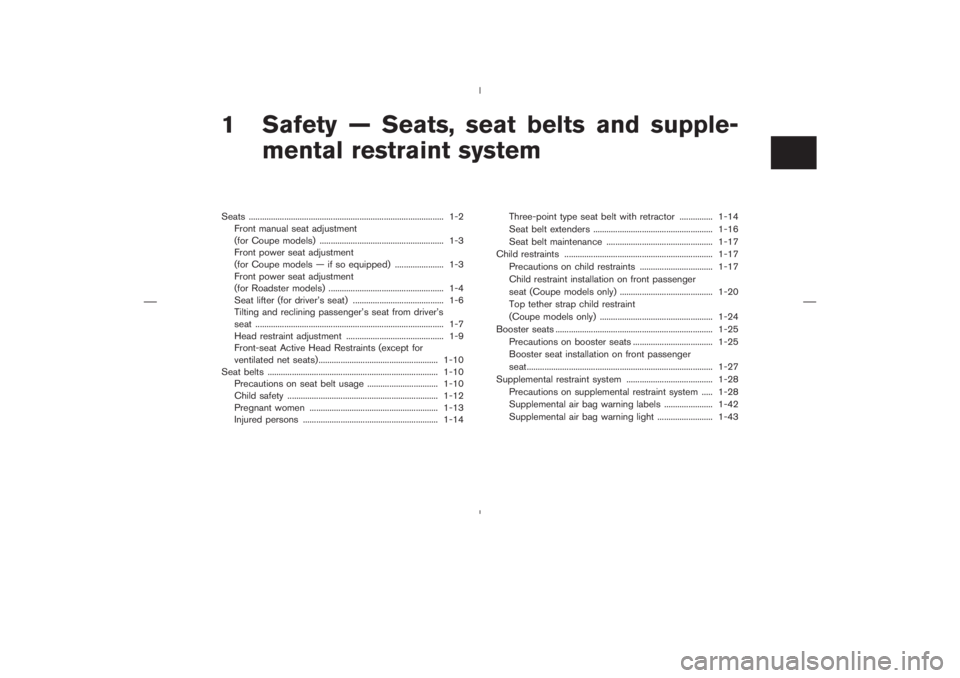 NISSAN 370Z 2009  Owners Manual 
