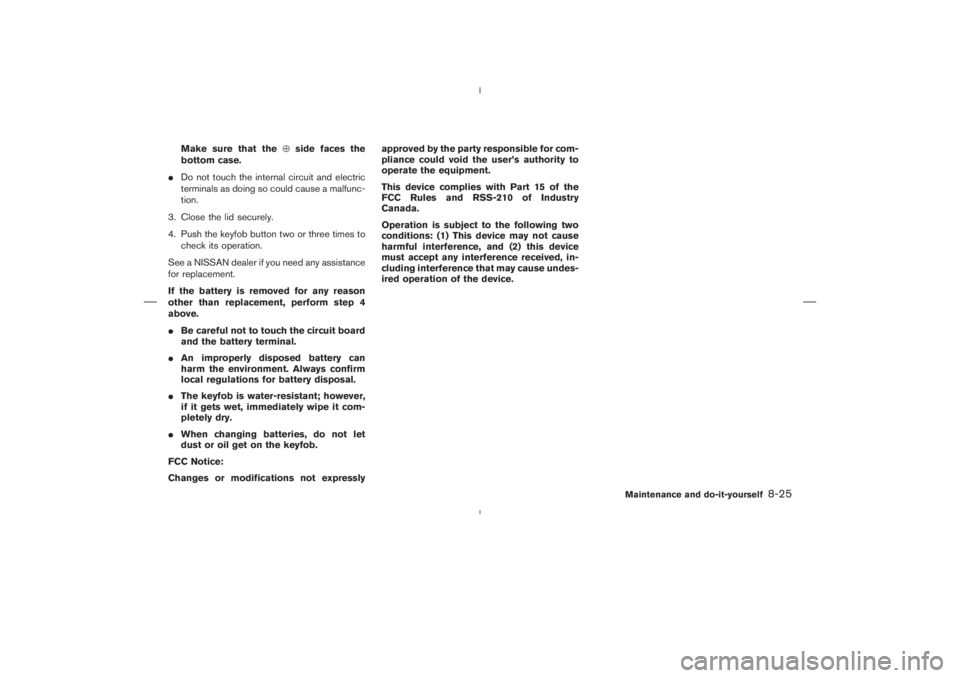 NISSAN 370Z 2009  Owners Manual 