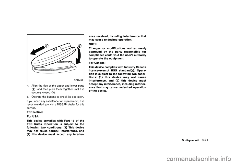 NISSAN 370Z 2017  Owners Manual �&�R�Q�G�L�W�L�R�Q� 