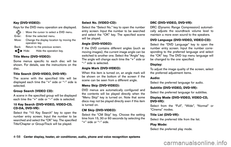 NISSAN 370Z 2014  Owners Manual 