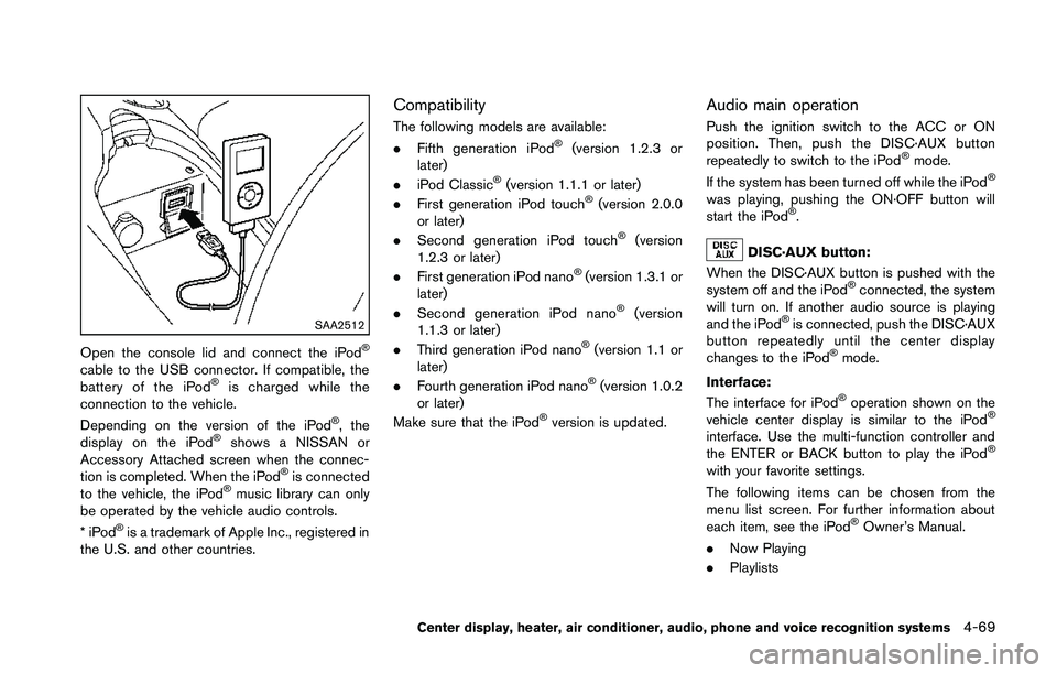 NISSAN 370Z 2014  Owners Manual 