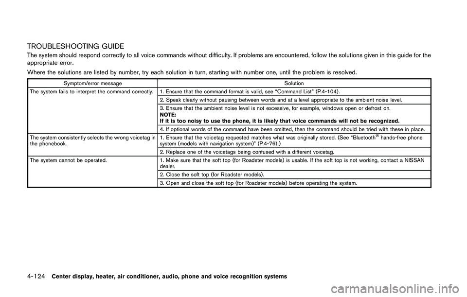 NISSAN 370Z 2014  Owners Manual 