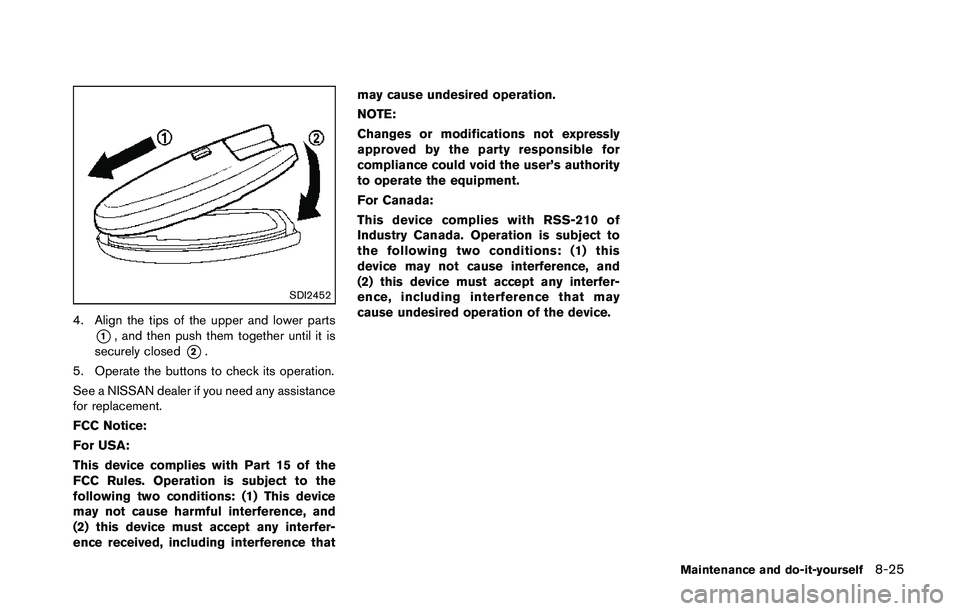 NISSAN 370Z 2014  Owners Manual 