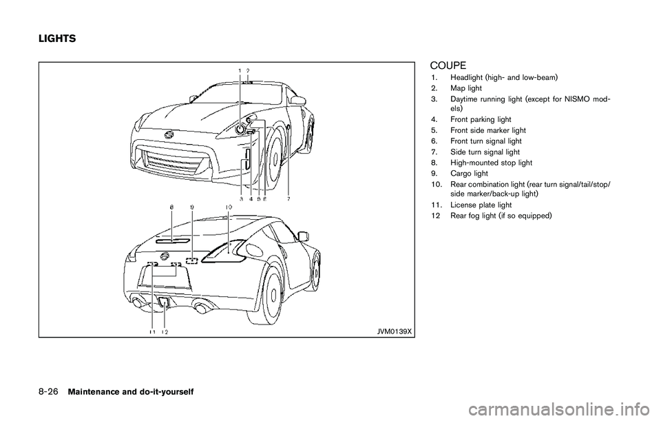 NISSAN 370Z 2014  Owners Manual 