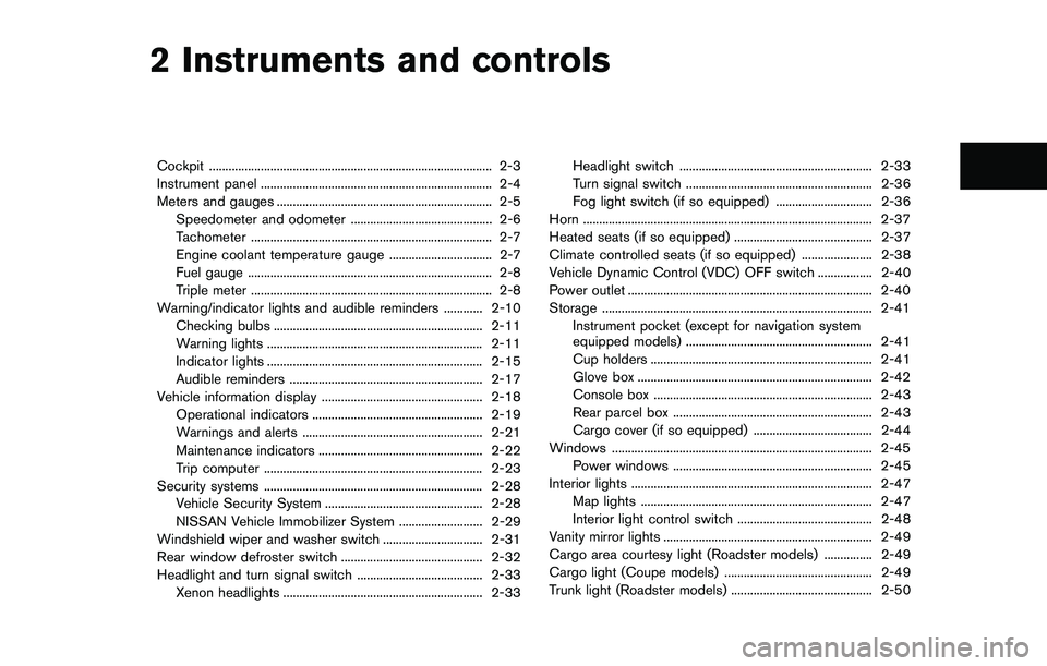 NISSAN 370Z 2014  Owners Manual 