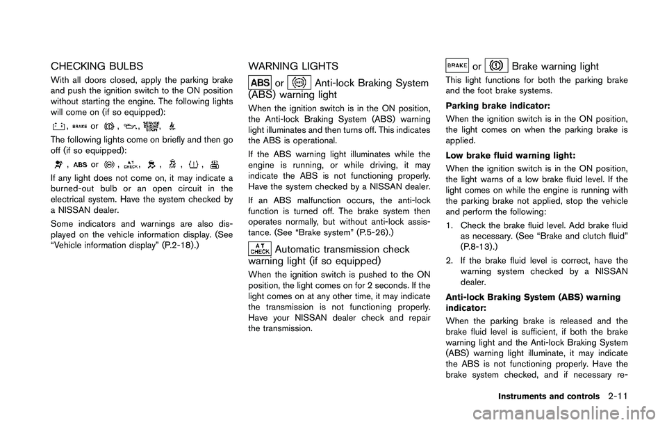 NISSAN 370Z 2014  Owners Manual 